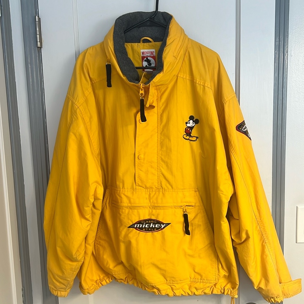 Vintage Mickey lined, pull over jacket